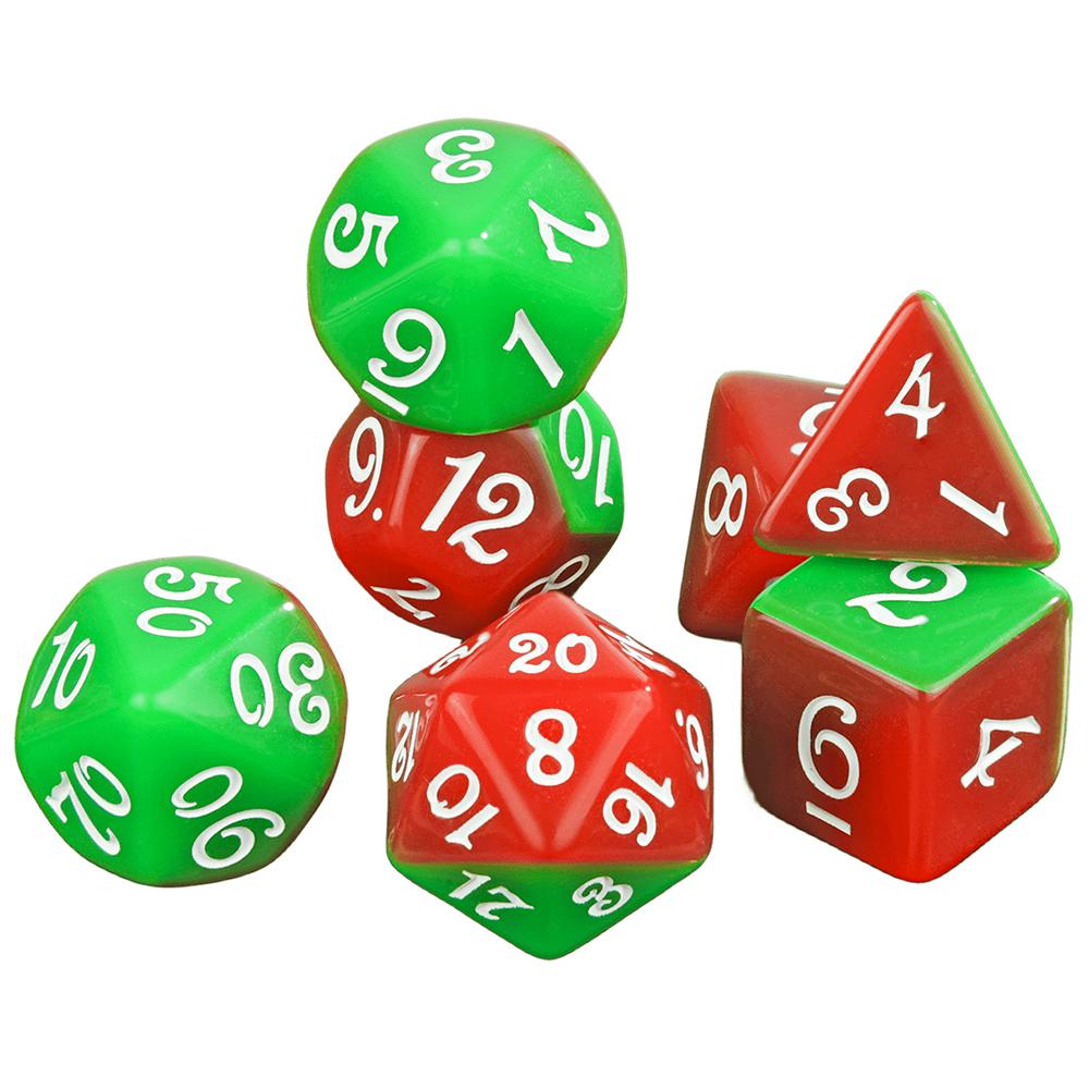 7pcs Splic Colors Game Dice DND Polyhedral Dice Set for DND RPG Table Board Role Playing Games