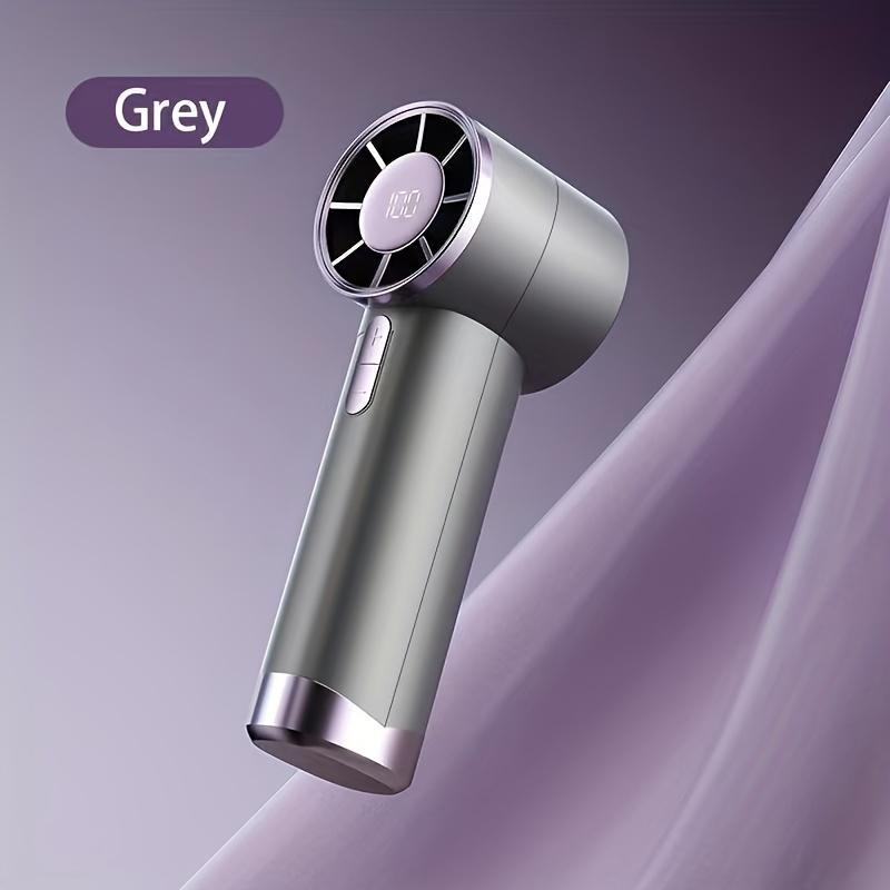 

Компактный 5-скоростной USB-перезаряжаемый ручной вентилятор с цифровым дисплеем — тихий, мощный мини-вентилятор, аккумулятор емкостью 3000 мАч серый