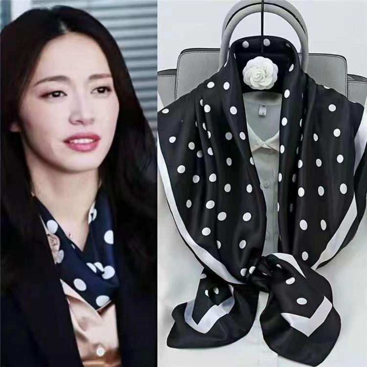 90 Large Square Scarves, Silk Scarves, Women'S Imitation Silk Fashion Shirts, Small Square Scarves, Mother Scarves.