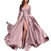 2025 Spring/Summer Women's European and American Lace Sequin Evening Gown with Train