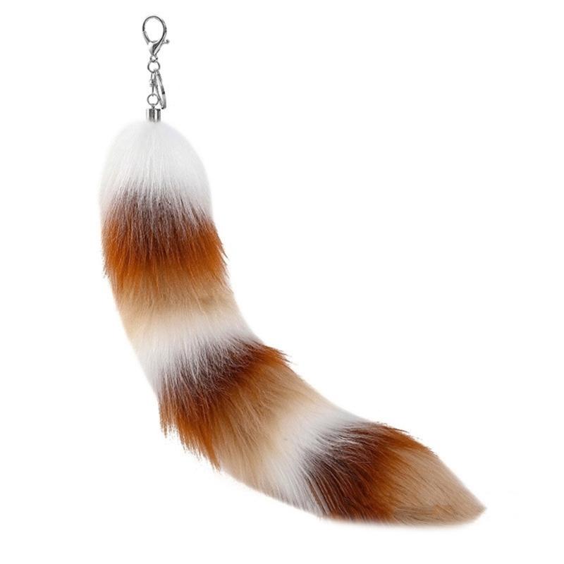 Animal Tail Shape Colorful Key Charm Handbag Decoration Unique Key Pendant