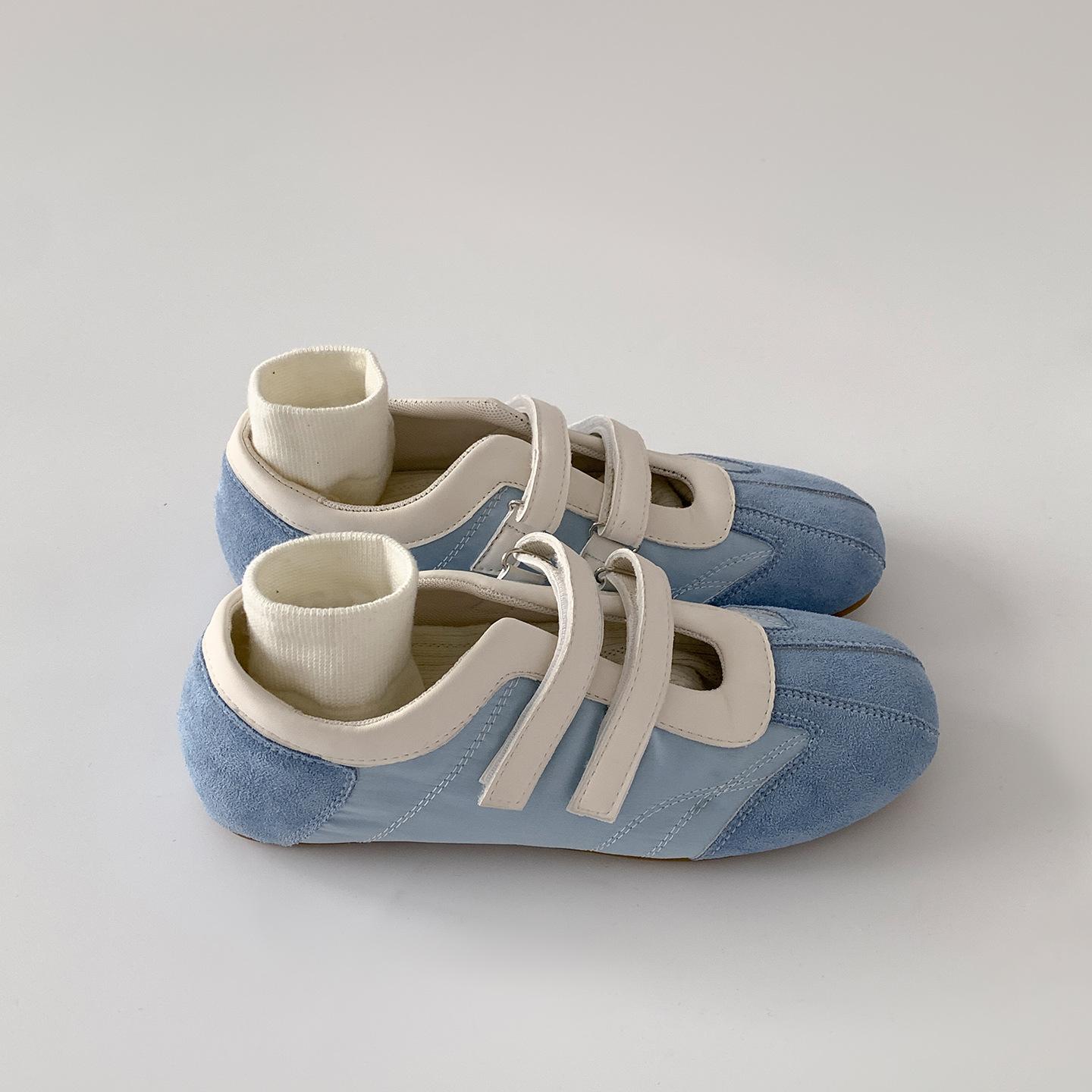 

Ретро красные французские балетки Мэри Джейн одинарные туфли женские лето 2025 новые юбка повседневные немецкие тренировочные туфли 40 синий