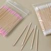 100/200/300 ks oboustranných vatových tyčinek s jemnými špičatými konci pro nail art, make-up, korekci oční linky, kosmetické nástroje