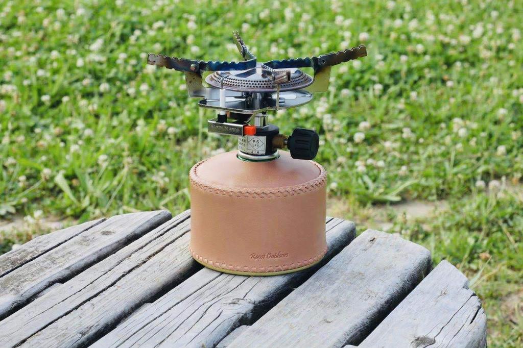 Roost Outdoors [Made from genuine leather] [Intricate double stitching] OD Can Gas Can Cover (Double Stitch Type) Gas Can OD Can Cover Leather Genuine