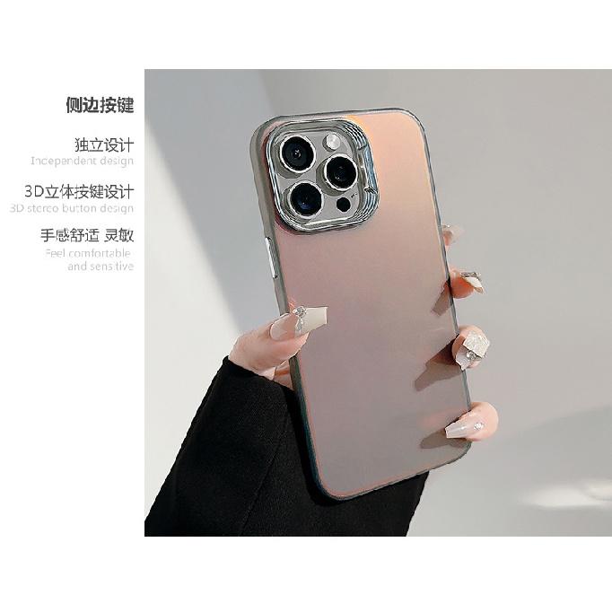 Laser gradient dazzling color iPhone 16 case suitable for 17 Pro Max, electroplated hard case for Apple 15, high-end feel for 11, 13