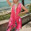Bold Color Hippie Costume 5 Piece Set Fashion Hair Decoration Fringe Vest Pants Bandana For 1970s Themed Celebrations