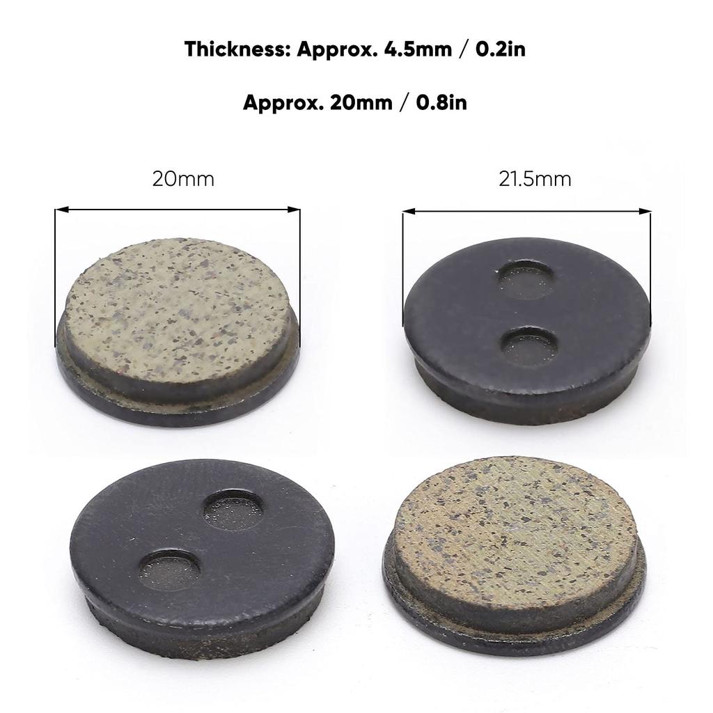 Zwindy Bicycle Disc Brake Pads, Bicycle Disc Brake Pads Easy To Use 4 Pairs for Bicycle Mountain Electric Bicycle