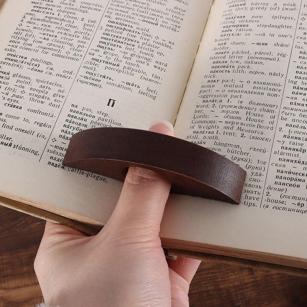 Wooden Bookmarks Page Turning Fixed Book Page Holder Convenient Thumb Book Holder  Book Lovers