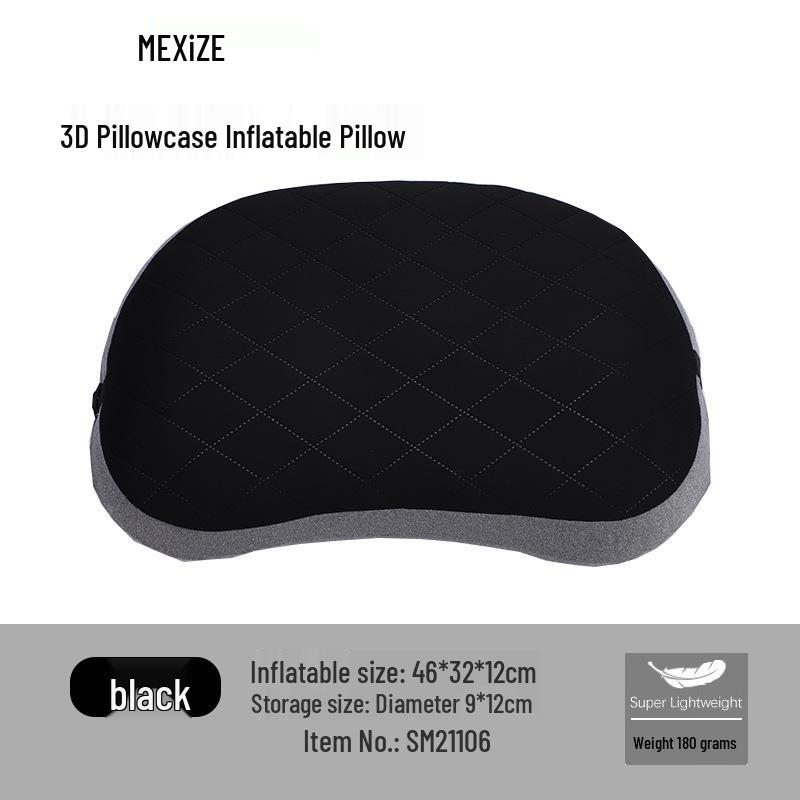 Portable Inflatable Travel Pillow: Outdoor, Camping, Car, Airplane, Lumbar Support