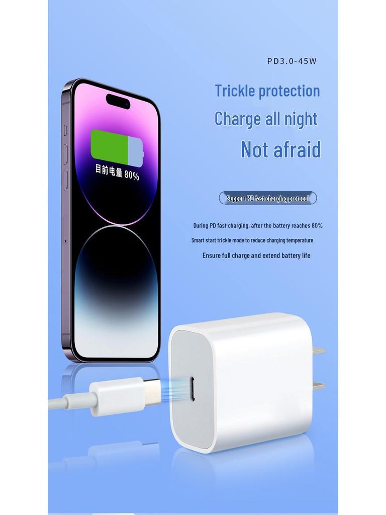 45W Super Fast PD3.0 Charger for Apple 17/16 Series, 3C Certified
