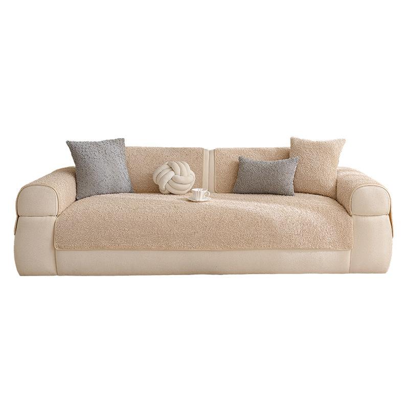 Straight Sofa Cover Fabric Skin Friendly Snow Resistant Non Slip Sofa Cushion Cover Fashionable and Versatile for All Seasons