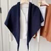 New Fahion Design Women Scarf Autumn Winter Wool Blend Triangle Muffler Lady Shawl Korean Style Striped Thick Warm Wrap Female