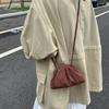 New textured pleated cloud bag fashionable women's bag underarm bag dumpling bag casual clip bag