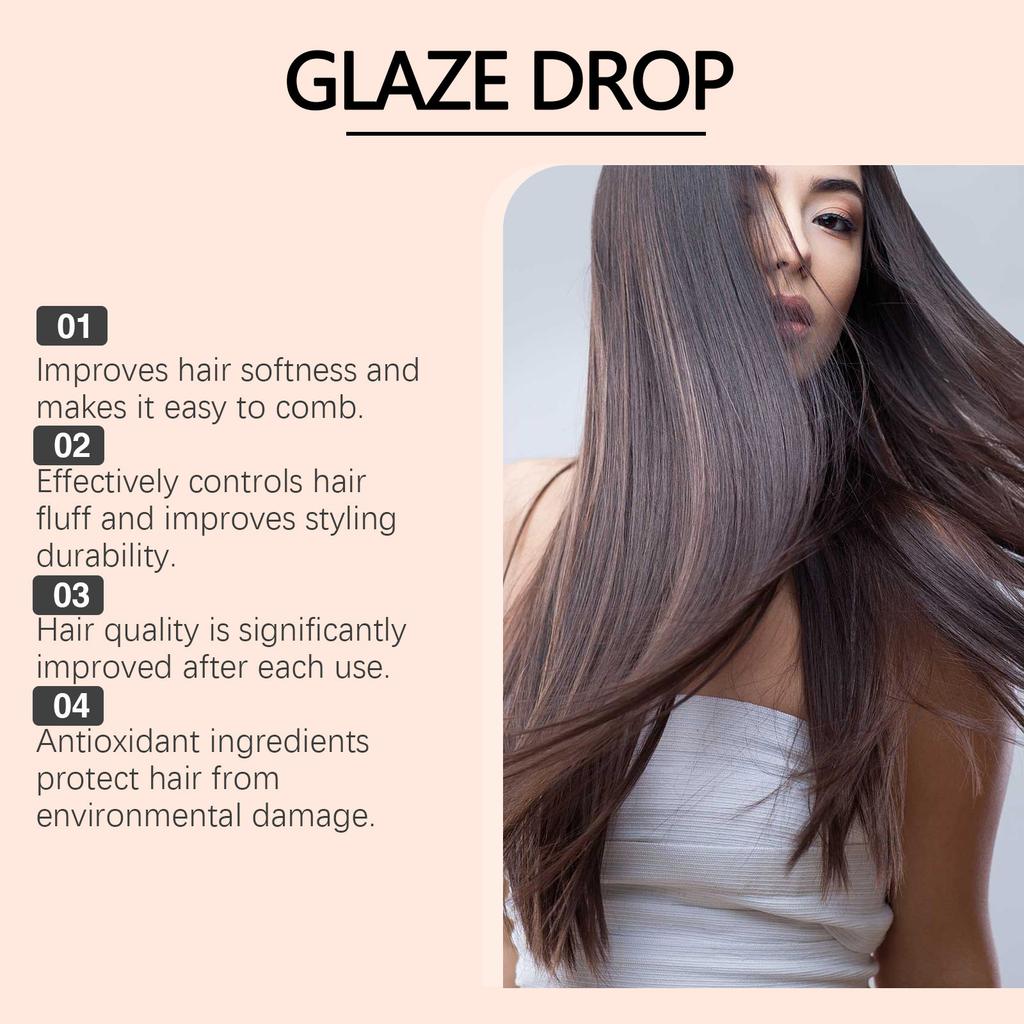 Glaze Drop,45ml Nourishing, Smooth And Improves Frizzy Hair, Hair  Oil,