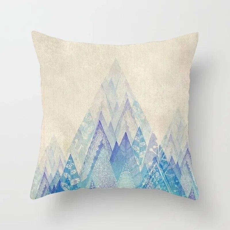 45x45cm Colorful Abstract Mandala Print Pillowcase Comfortable Sofa Car Seat Waist Cushion  Cover Modern Home Decor