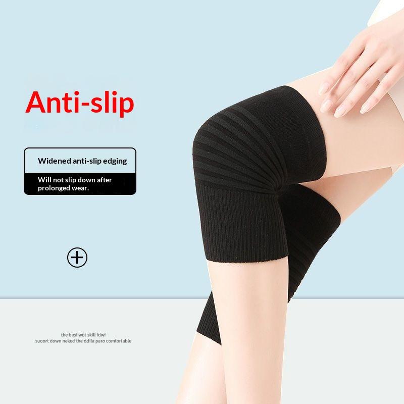 Elastische Baumwoll Sport-Kniebandage Schwarzer Streifen Kompressions-Knieschoner für Cross Training WOD Workout Verletzungsrehabilitation Unterstützung