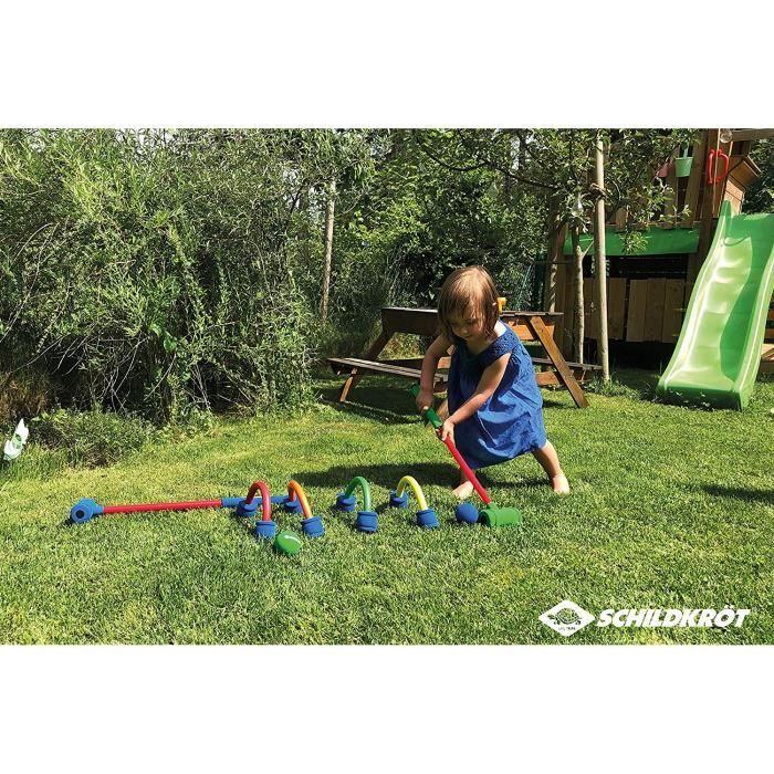 Jeu de croquet junior en mousse Schildkröt - Blanc/Multicolore - A partir de 3 ans