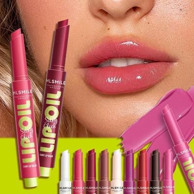 9 Color Press Lipstick Solid Lipstick Hydrating Lip Gloss Moisturizing Mirror Lip Oil Waterproof Velvet Lipgloss Lip Stain