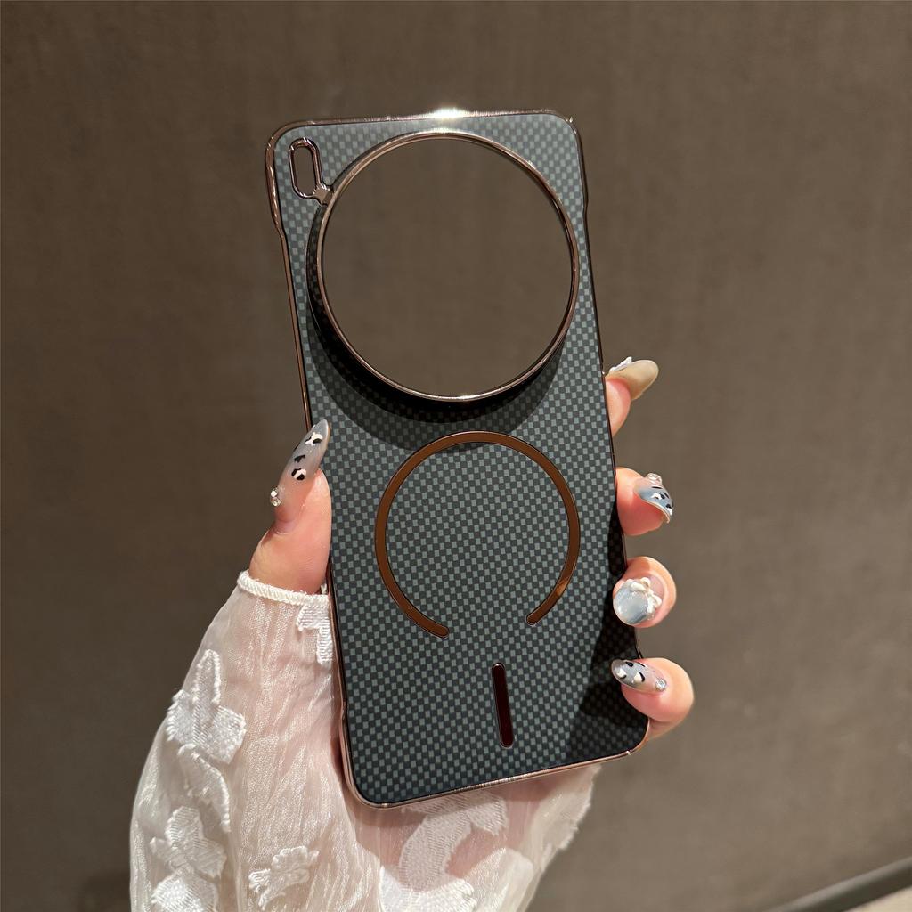 Electroplating Borderless Magnetic Phone Case For VIVO X200 S Pro Mini Ultra For Magsafe Wireless Charge Cooling Slim PC Cover