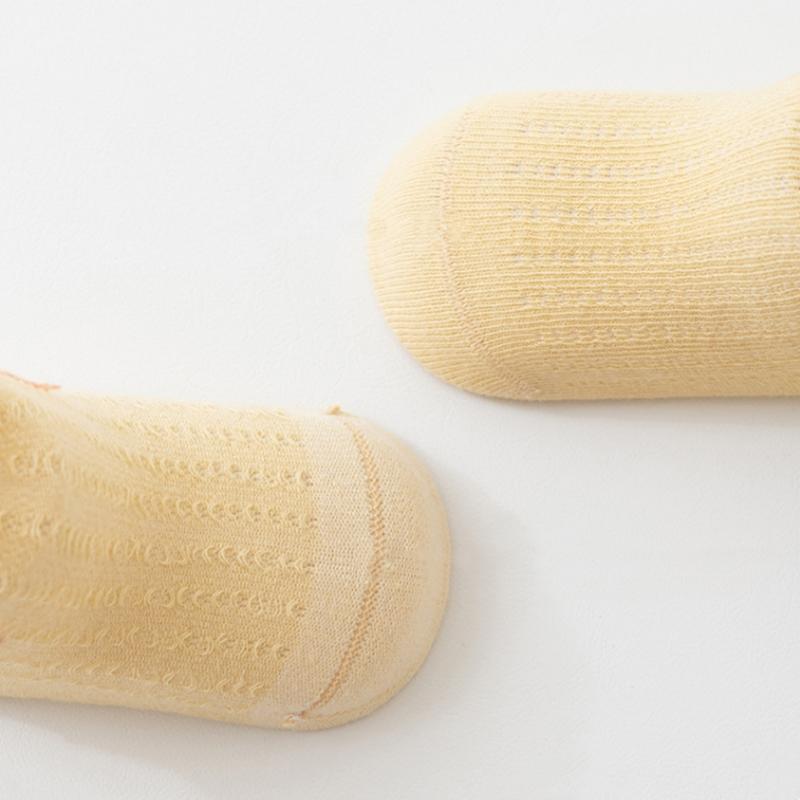 4Pairs/Set Kids Boy Girl Socks Thin Cotton Breathable Mesh Baby Socks Cartoon Soft Children's Socks Summer Home Toddler Baby Sock 0-8Y