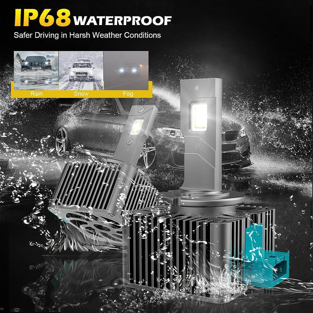 D1S LED Headlights Car Light D2S D3S D4S D5S D8S Plug&Play D2R D4R 1:1 Turbo Car Auto Bulb Headlamp 6000K