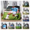 Vintage Lazio Fußballstar Hellblau Adler Trikot Porträt Flanelldecke Weich Warm Leicht Sportfan Waschbare Decke Sofa Schlafzimmer Dekor