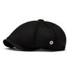 Men Women Spring Summer Beret British Solid Color Forward Cap Outdoor Sun Protection Newsboy Hat