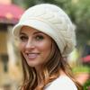 Knitted Hat, Knitted Hat, Velvet Hat, Hat with Brim, Warm Hat, Ear Protection Hat