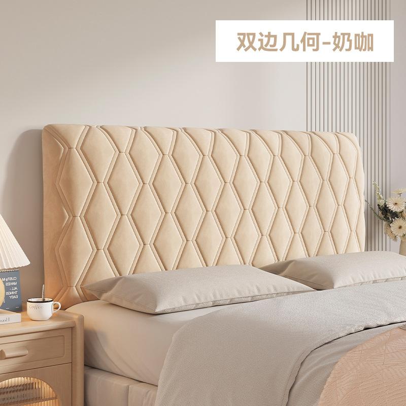 New Breathable Headboard Cover with Soft Bag Thickened Anti-collision Clip Cotton Dust-proof Bed Cover Suitable for All Seasons