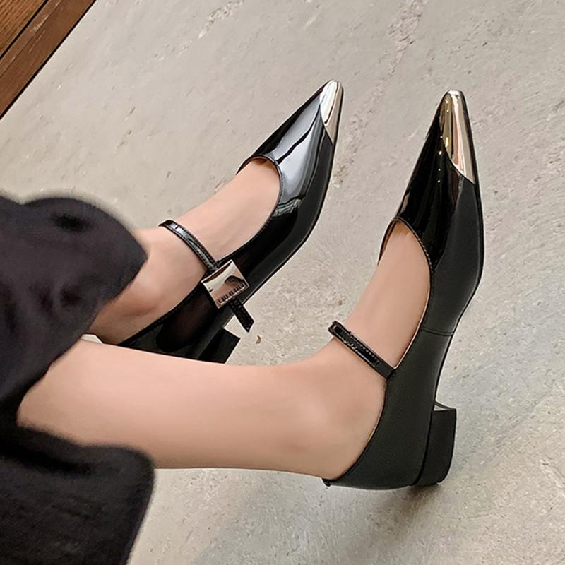 Women Fashion Mary Jane Shoes Platform Shoes Buckle Square Toe Pumps New Spring Summer Women High Heels Women Pumps Size 34-39