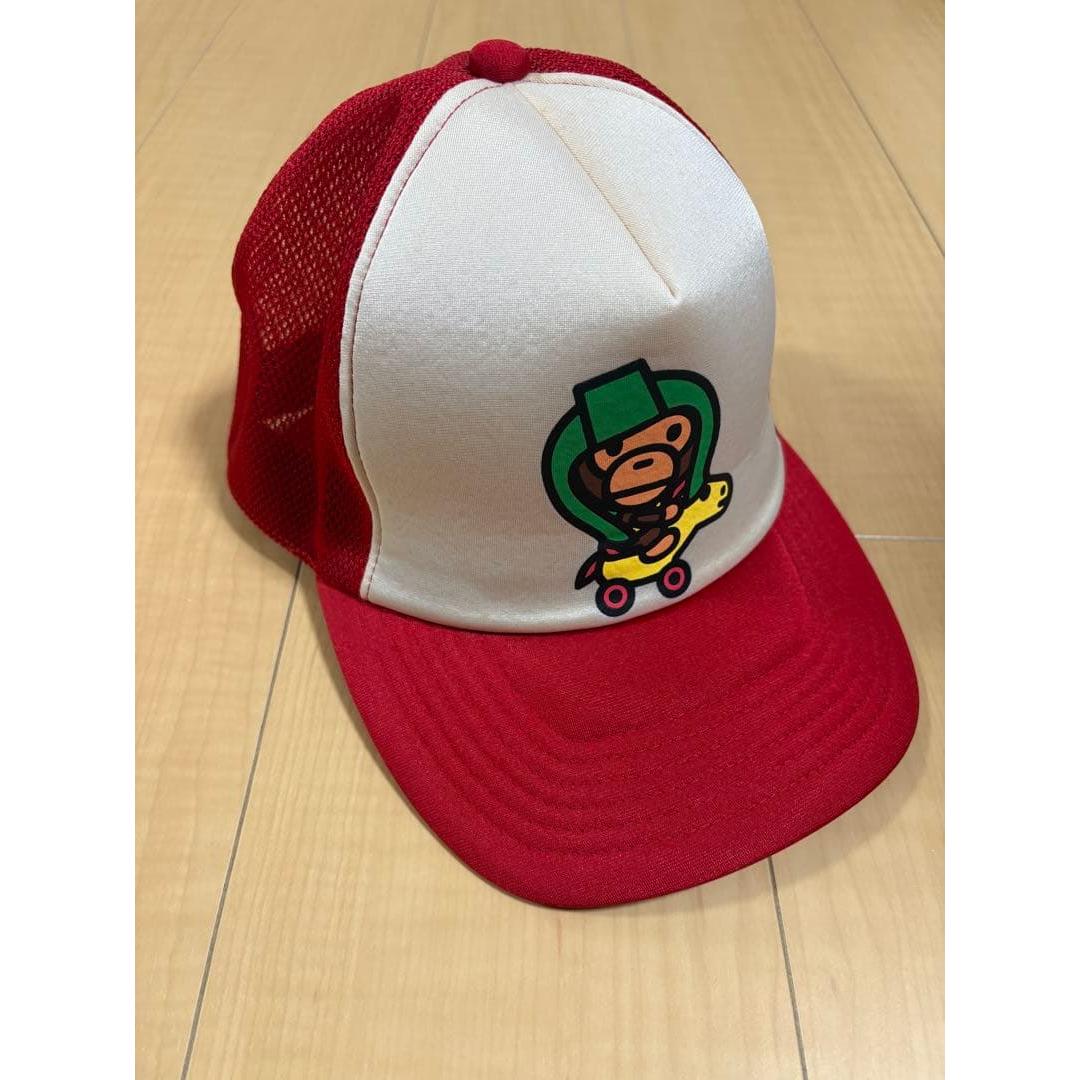 Used [Rare] babymilostore A BATHING APE mesh cap