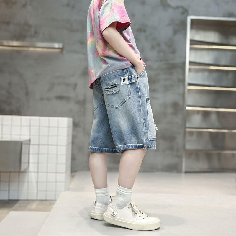 Children's Clothing Boys' Denim Shorts Children's Shorts Summer Shorts Cropped Shorts Student Pants