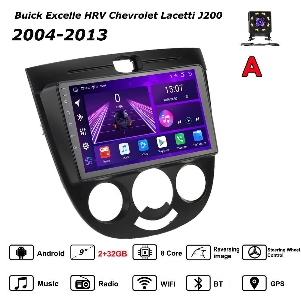Android Car-Play Car Radio For Buick Excelle HRV  2004-2013 Multimedia Player Head Unit Stereo GPS Navigation BT WIFI,8 CORE ,2+32GB