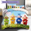 Teletubbies Pattern Bedding Quilt Set  Home Decoration  Gift (1 * duvet cover + 2 * pillowcase  without core)
