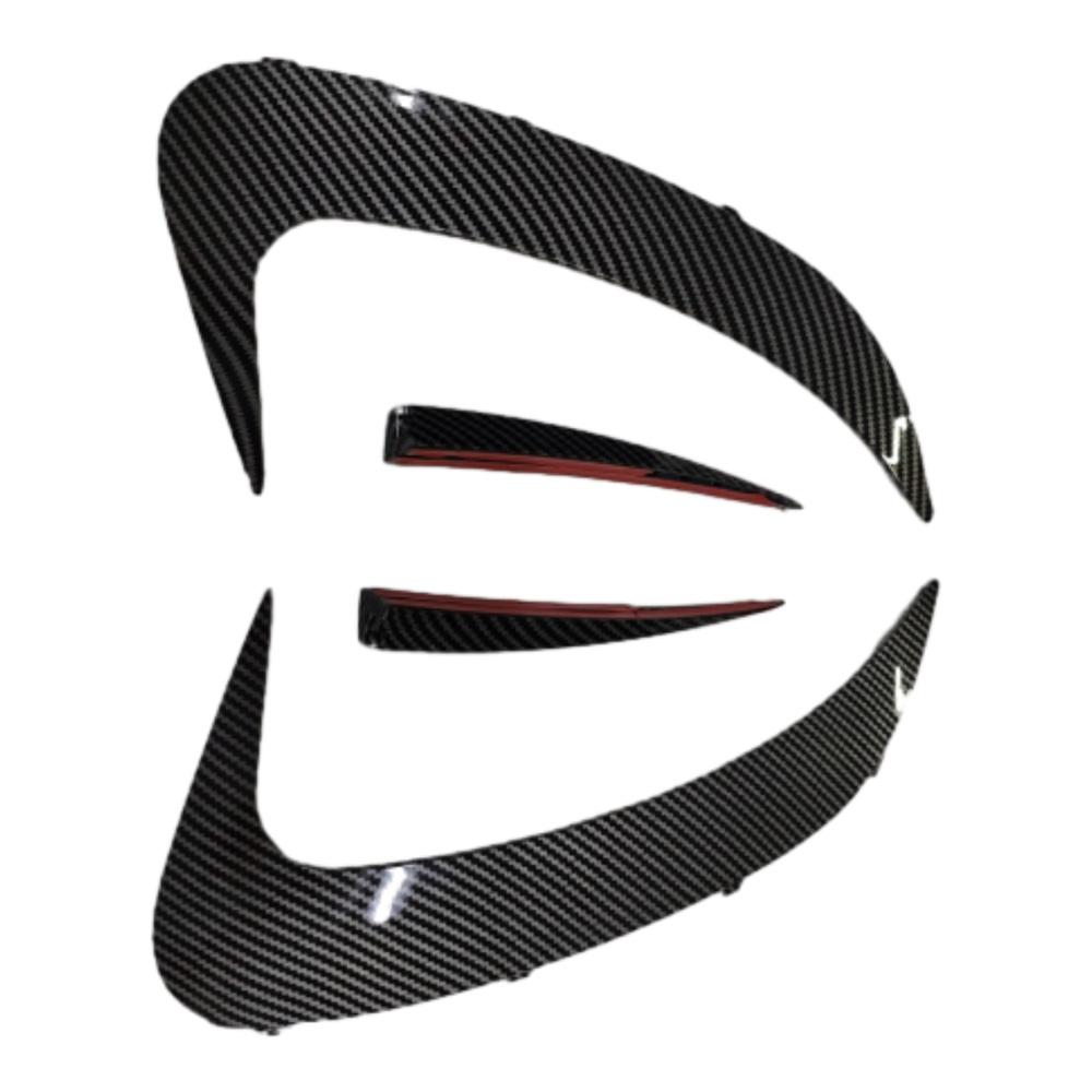 

Для Mercedes-Benz C-Class W206 C200 C220 C260 C300 AMG 2024 2 шт. Автомобильный задний бампер Сплиттер Боковой спойлер Крышка вентиляционного отверстия углеродного волокна черного