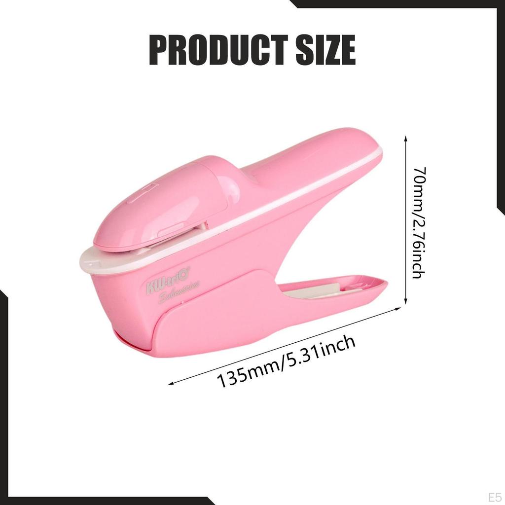 Holeless Compact Staple up to 8 Sheets Binding No s Paper Clinch for School Newspapers