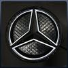C200 E200 For Mercedes Benz For Mercedes Benz OE LED Emblem Light Car Glossy Black Front Grille Illuminated Logo Star Badge X253