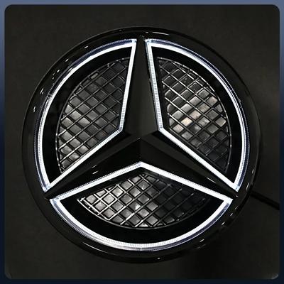 C200 E200 Dla Mercedes Benz Dla Mercedes Benz OE LED Oświetlenie Emblematu Samochodu Błyszczący Czarny Grill Przedni Podświetlane Logo Gwiazda Odznaka X253