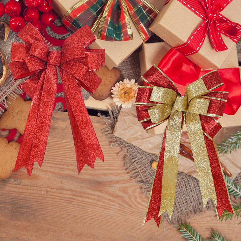 Festive Bow Ornament Christmas Bow Decoration Holiday Decoration Easy To Use Design Classic Christmas Bow Design