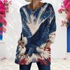 Ladies Plus Size Long Sleeve Pocket Tee Loose Relaxed Casual Everyday Leisure Blouse