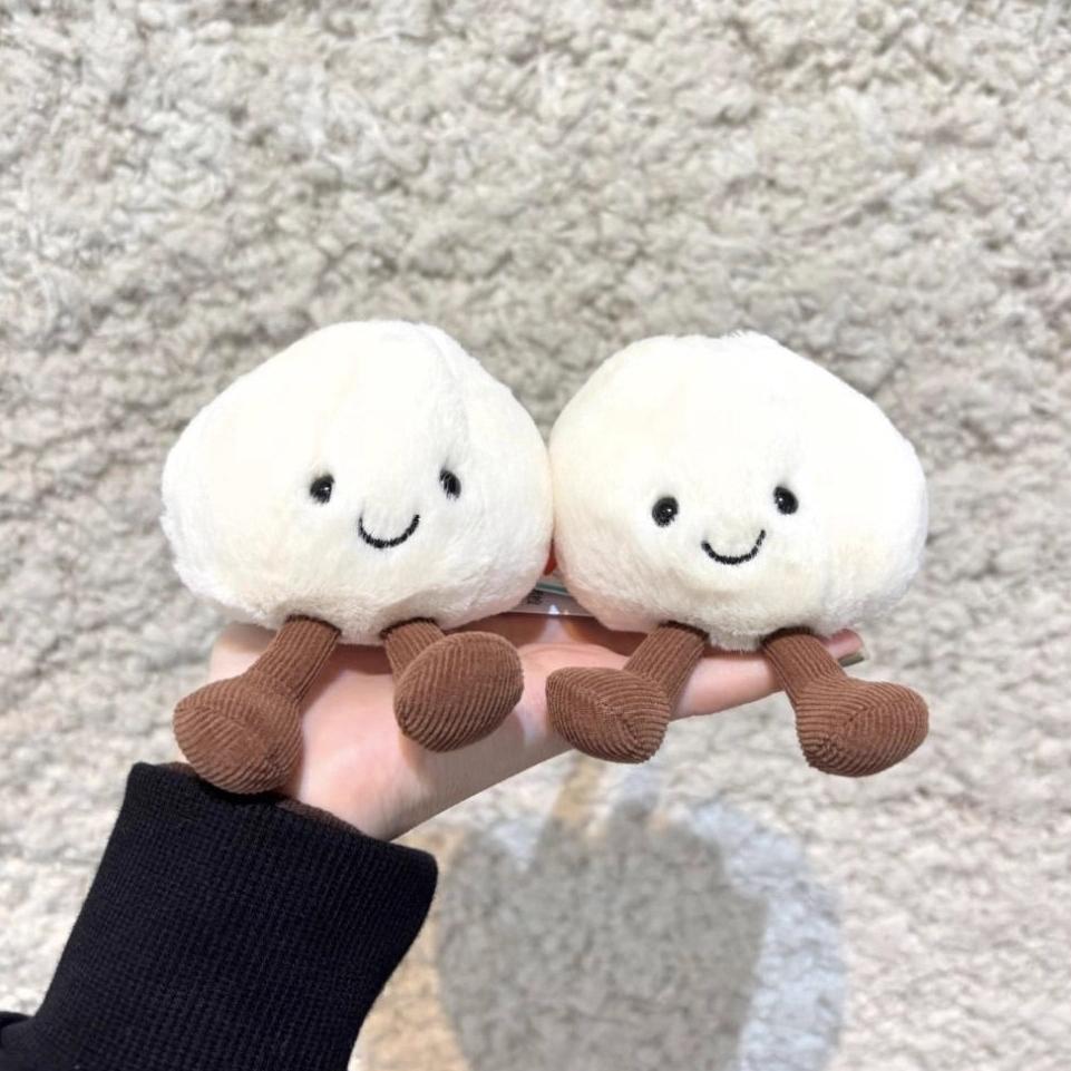 Süßes Kleines Gedämpftes Brötchen Plüschtier Yoyo Xianxian Entzückende Essens-Stoffpuppe mit Lachendem Gesicht Beinen Weiches Plüschtier Heimdeko Geschenk
