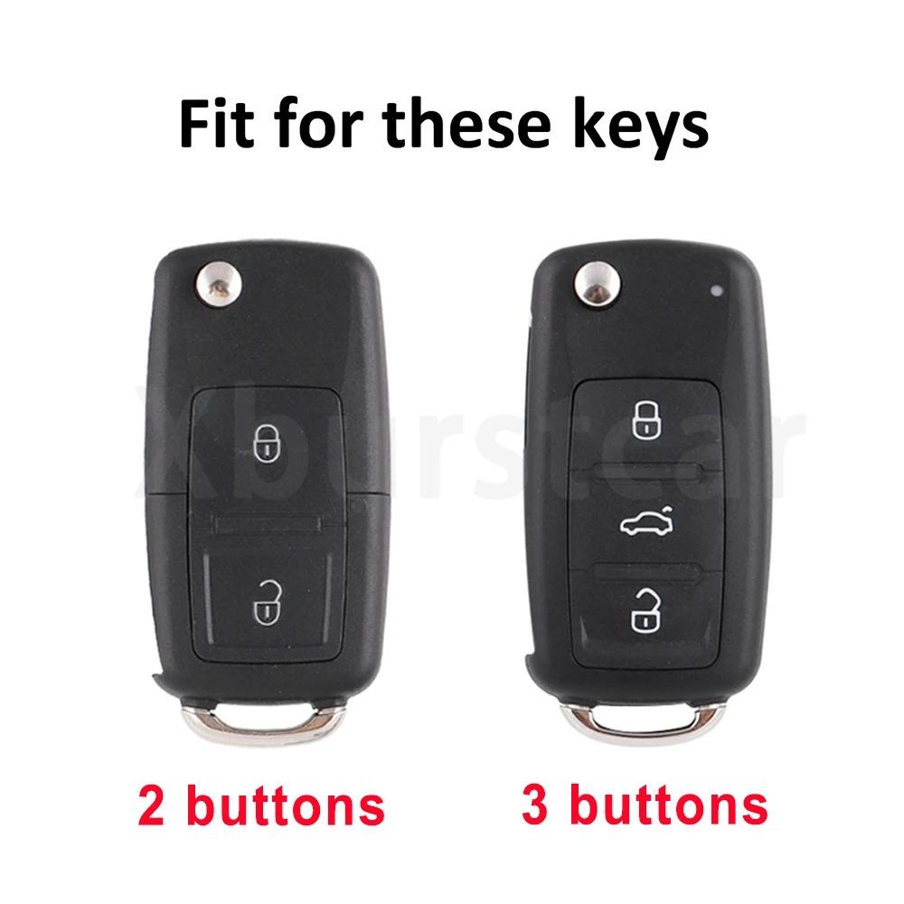For VW Volkswagen Golf 4 5 6 MK4 Amarok Polo Bora Jetta Altea Alhambra Passat Beetle Caddy Tiguan TPU Car Key Case Cover Shell