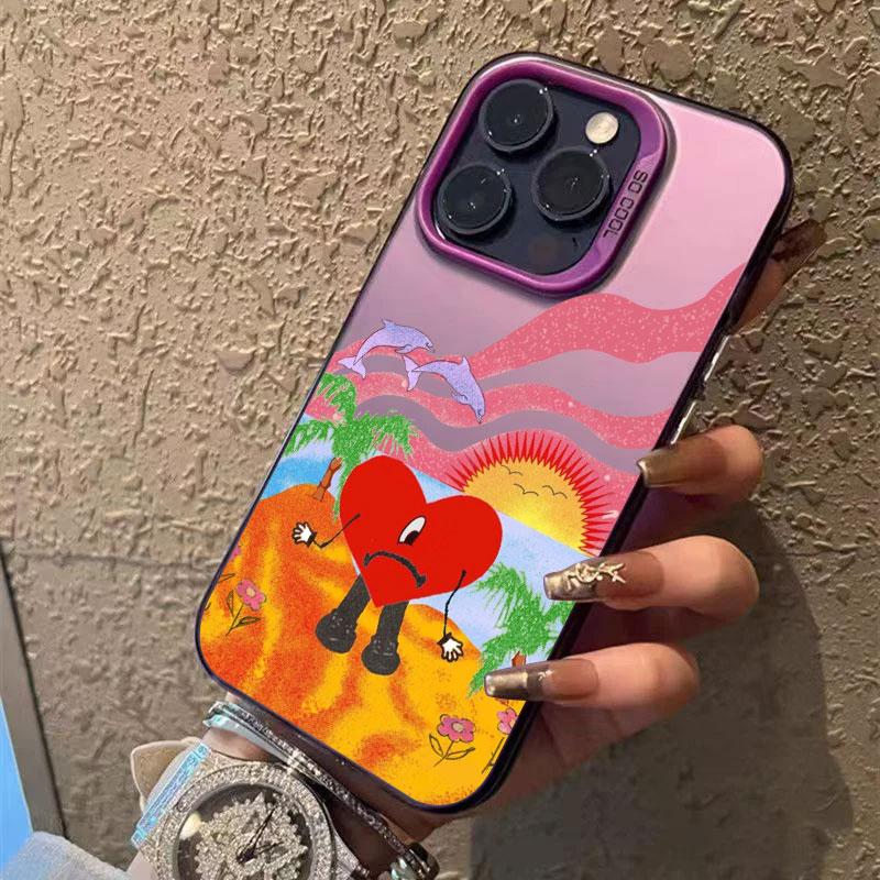 Bad-Bunny Love X100pre Coque For Apple iPhone 16 14 15 11 Pro Max Plus Case 12 13 Mini 16e Shockproof Phone Cover Bunnys