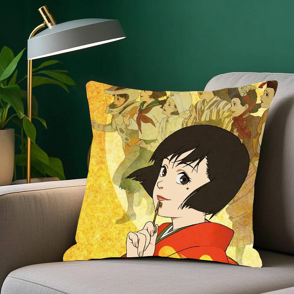 Anime M-Millennium Actress Pillow Case Fashion Square Pillowcase Bedroom Sofa Room Ins Decoration Leisure