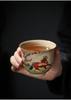 Hand-Painted Zodiac Tea Tasting Cup Set - Retro Style Chinese Handmade Master Cups