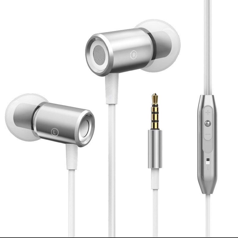 Magnetic Wired In-Ear Earphones with Remote, Mic, Metal Heavy Bass, Noise Canceling, Round Hole, for Phones, Computers, Gaming