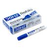 DOMS Refil Caneta Marcadora para Quadro Branco Tinta Azul Pacote com 10 Recarga Ponta Fina Japonesa Não Tóxico Sem Xileno Uso em Escritório Escola