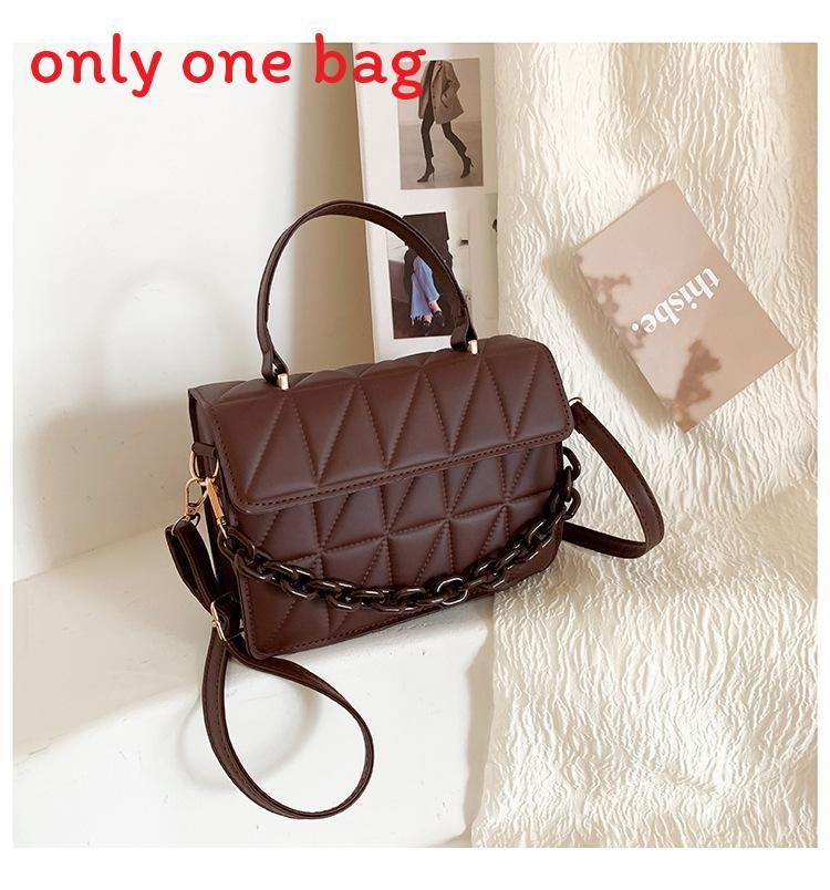 Small Fashion Pu Crossbody Bag With Embroidered Diamond Pattern For Casual Daily Use
