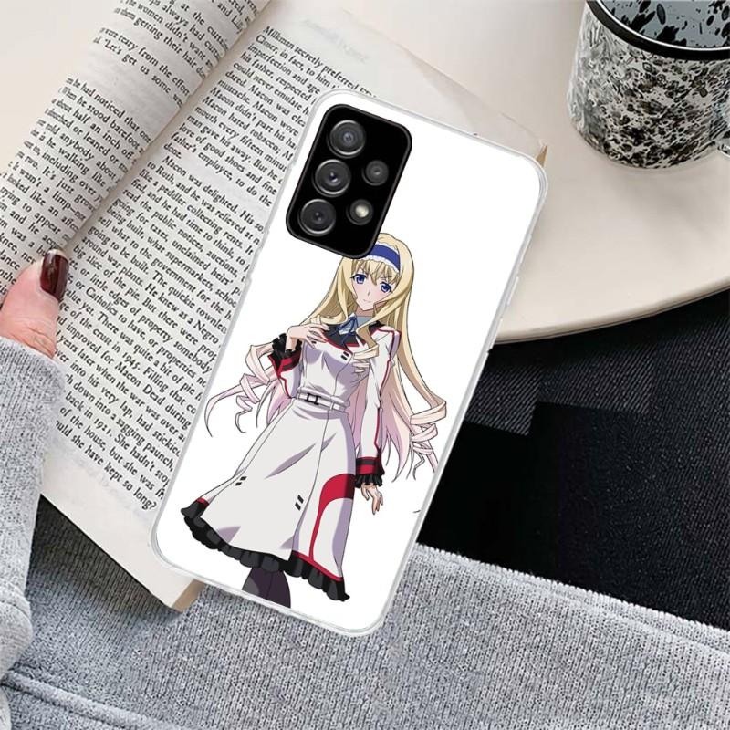 Girl Infinite Stratos Phone Case For Samsung Galaxy S10 S21 S22 Plus Ultra A91 A51 A21S A12 Transparent Phone Cover