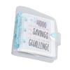 1000 Savings Challenge   Víceúčelové PVC Opakovaně použitelné   Rozpočet   s nálepkami pro správu peněz